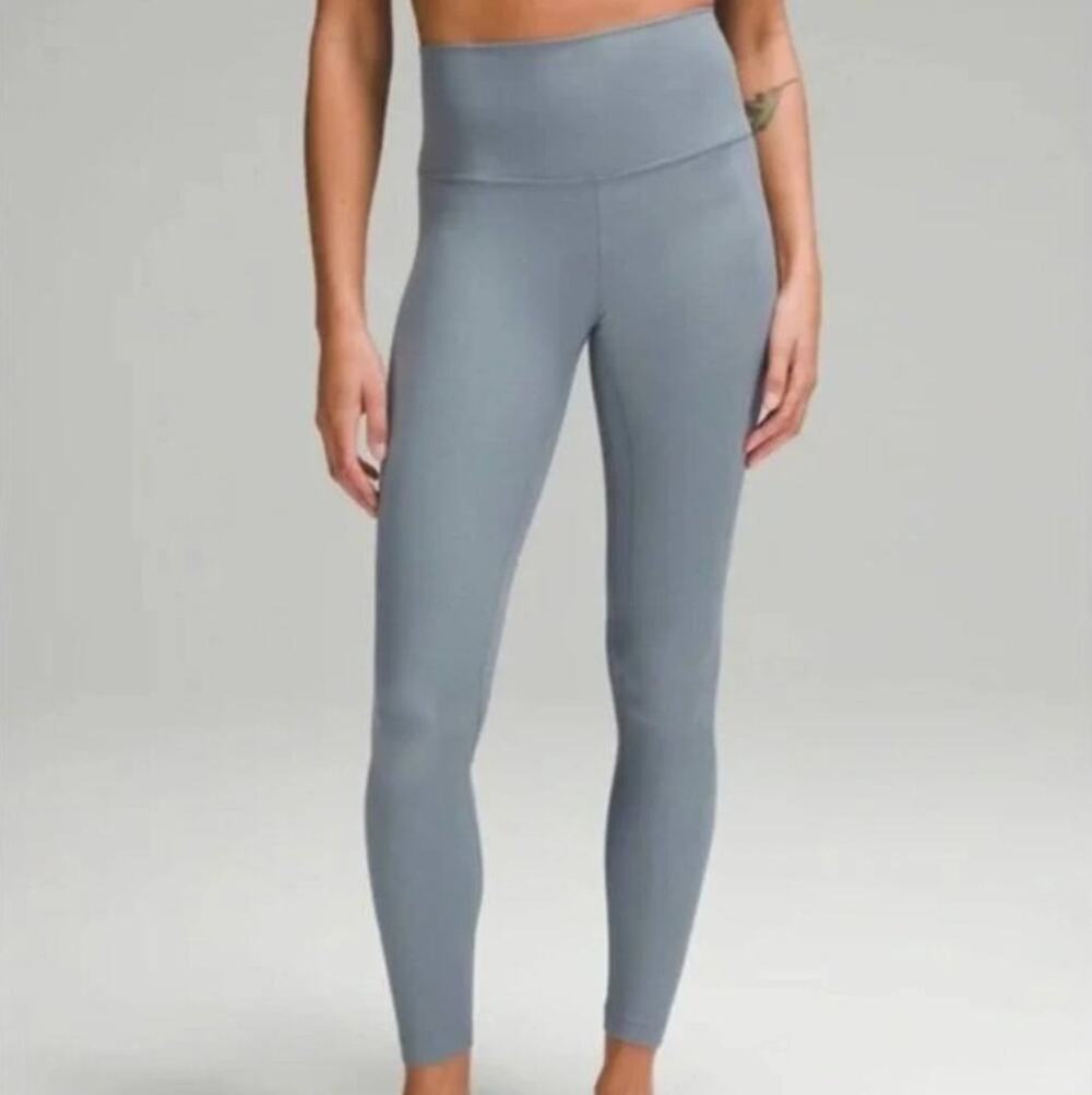 NWT Lululemon Align Ribbed High-Rise Pant 28" Belgium Blue Sz 8